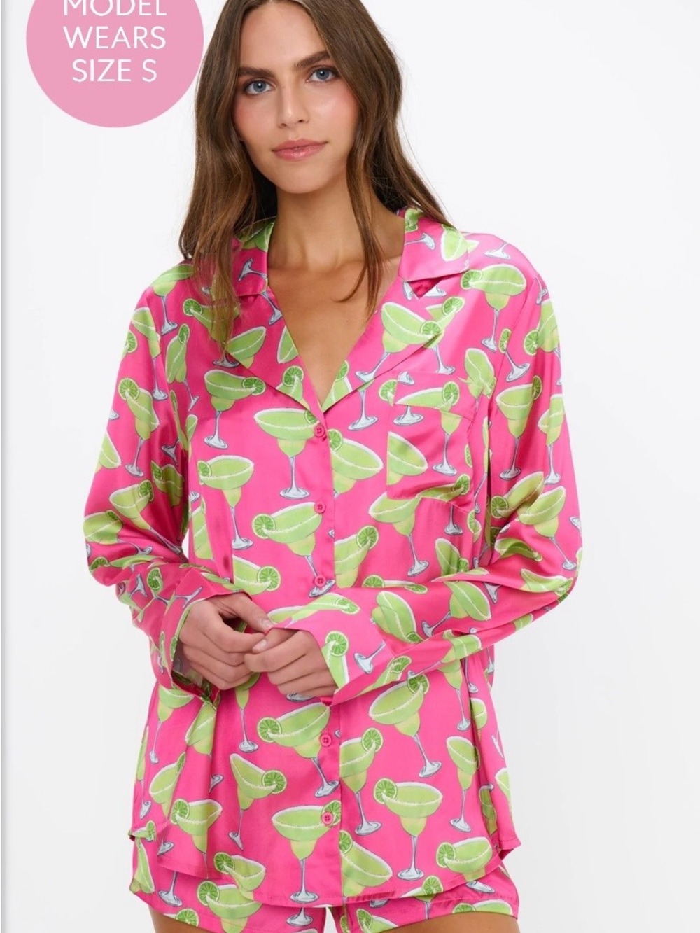 Show Me Your MuMu - Pink Margarita Print Pajama Top